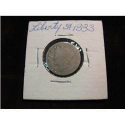 3371. 1883 Cents Liberty Nickel. AG.