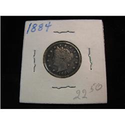 3374. 1884 Liberty Nickel. EF Dark.