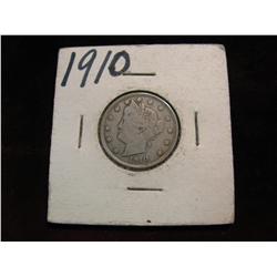 3378. 1910 Liberty Nickel. F.