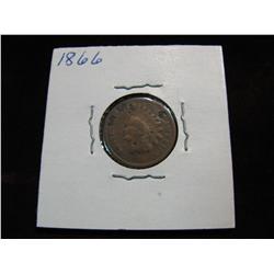 3387. 1866 Indian Head Cent. G. Pitted.