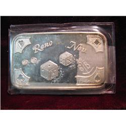 3395. Reno Nevada .999 Fine 1-Ounce Fine Silver.