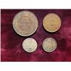 Image 1 : 3402. Canada 1918 & 20 Cents VF-EF, 1908 & 09  5-Cents VG.