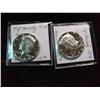 Image 1 : 3433. (2) 1964 Frosted Proof Kennedy Halves.