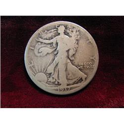 3464. 1917D Walking Liberty Half Dollar. G.