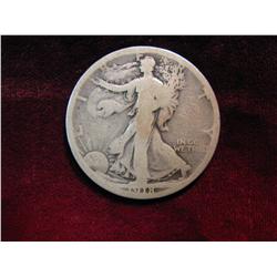 3467. 1918S Walking Liberty Half Dollar. VG.