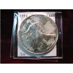 3477. 1993 American Eagle Silver Dollar. BU.