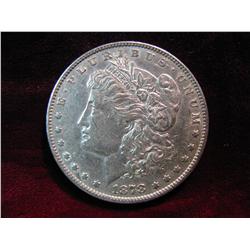 3479. 1878 7-TF. Morgan Dollar. AU.