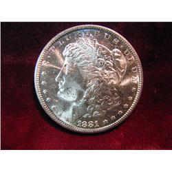 3487. 1881S Morgan Dollar. Gem Proof Like Toned BU.