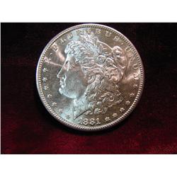 3488. 1881S Morgan Dollar. Gem BU.