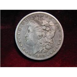 3496. 1883S Morgan Dollar. VF.