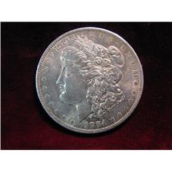 3497. 1884O Morgan Dollar. Toned BU.