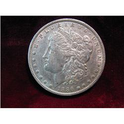 3506. 1886O Morgan Dollar. EF.
