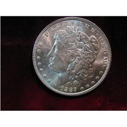 3508. 1887P Morgan Dollar. Gem BU.