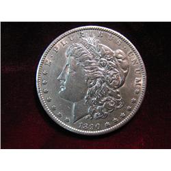 3516. 1890S Morgan Dollar. AU.
