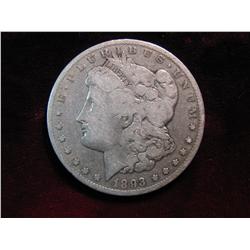 3518. 1893P Morgan Dollar. F.