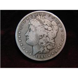 3523. 1894S Morgan Dollar. F.