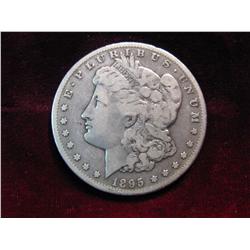 3524. 1895S Morgan Dollar. VG-F.
