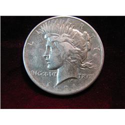3543. 1921 Peace Dollar. AU.