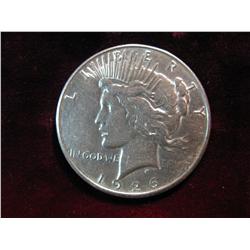 3548. 1926S Peace Dollar. AU.