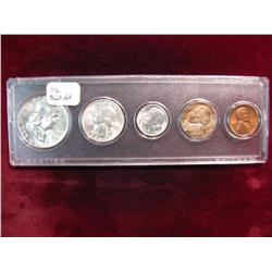 3557. 1956 Year Set, Cent D Mint Rest P Mints BU.