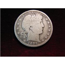 3566. 1899P Barber Half Dollar. G.