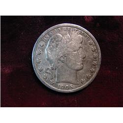 3570. 1905O Barber Half Dollar. VG.