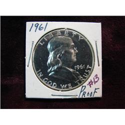 3583. 1961 Franklin Half Dollar. Proof.