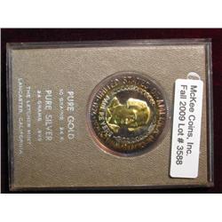 3588. 1776-1976 Paul Revers Gold over.999 Silver Medal.