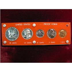 3596. 1952 US Proof Set. In Capital Holder.