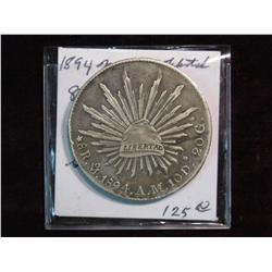 3666. Mexico 1894Mo Silver 8-Reals. VF.