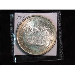 3667. 1950 Mexico Silver 5-Pesos. BU