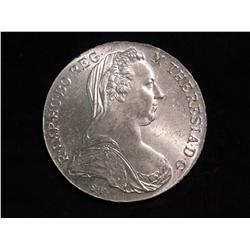 3680. 1780 Restrike Austria Maria Theresa Thaler. BU.