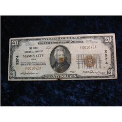 3692. Series 1929 The First National Bank of Mason City, Iowa.