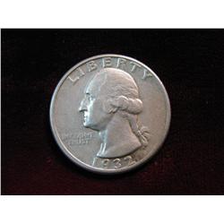 3697. 1932D Washington Quarter. EF.