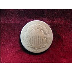 3710. 1866 Shield Nickel. G.