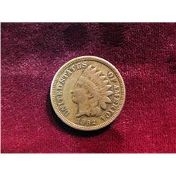 3711. 1862 Indian Head Cent. F.