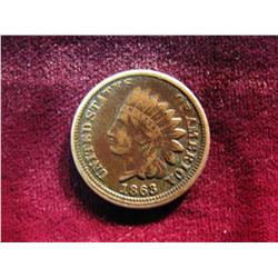 3716. 1863 Indian Head Cent. F.