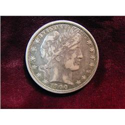 3725. 1900O Barber Half Dollar. AU Original Toning.