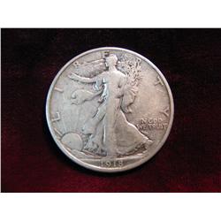 3731. 1918S Walking Liberty Half Dollar. VF.