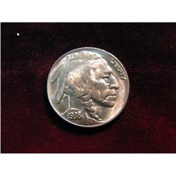 3736. 1938D Buffalo Nickel.  Nicely Toned BU.