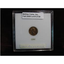 3739. 1937 Lincoln Cent. Spotted Proof. 