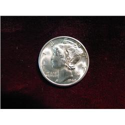 3740. 1942D Mercury Dime. BU.