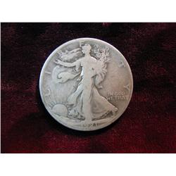 3756. 1921D Walking Liberty Half Dollar. G.