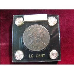 3764. 1807/6 US Large Cent. EF Detail Pours Surfaces.