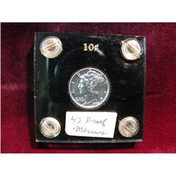 3766. 1942 Mercury Dime. Brilliant Proof.