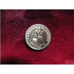 3773. 1845 US Half Dime. BU.