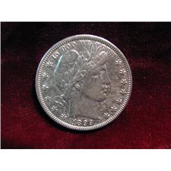 3780. 1899P Barber Half Dollar. AU.