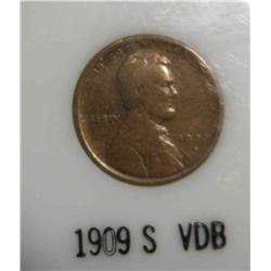 3789. 1909S VDB Lincoln Cent. VF.