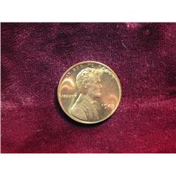 3792. 1945P Lincoln Cent. Red BU.