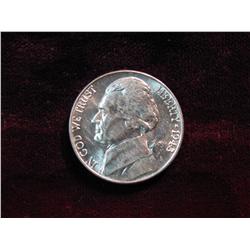 3795. 1943P Silver Jefferson Nickel. BU.